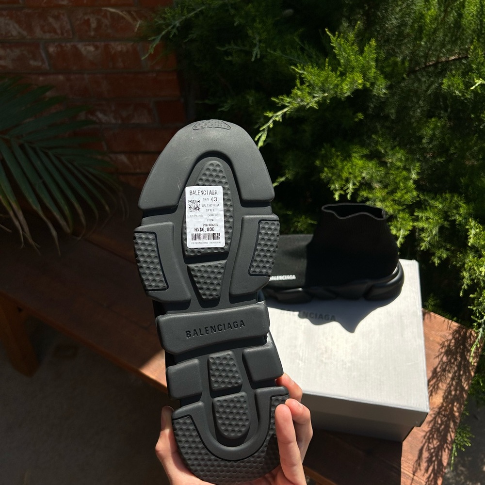 Balenciaga Men's Black Sock Sneakers - Picture 4 of 5